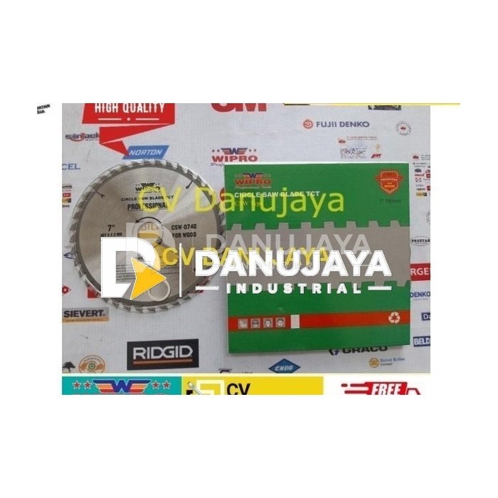 Mata Gergaji Kayu - Circle Saw Blade TCT 7 inch - WIPRO CSW 0740