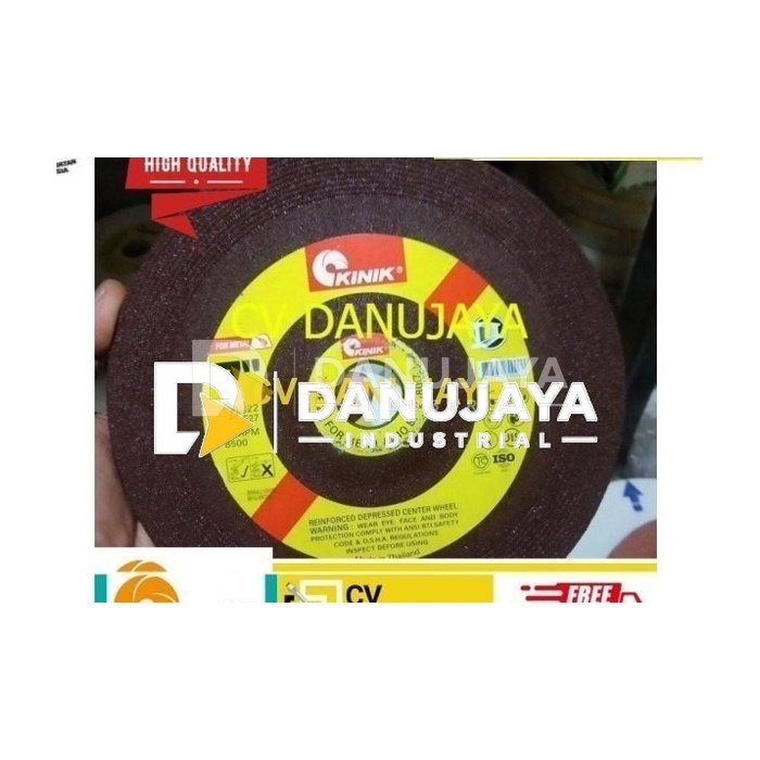 Mata gerinda poles besi 7 inch A 24 Q BF 27 KINIK FOR METAL