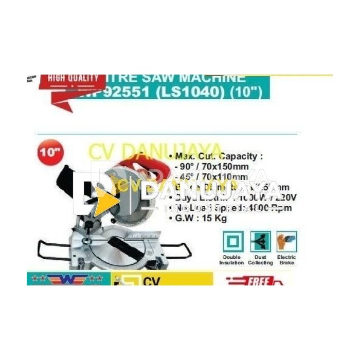 MESIN MITRE SAW MACHINE WP92551 (LS1040) (10") WIPRO