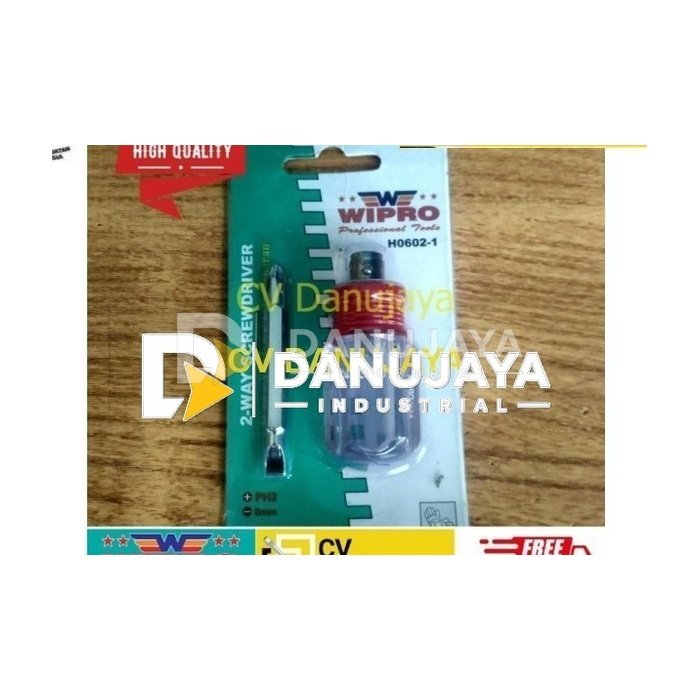 Obeng bolak-balik 6,3x6,3mm wipro / obeng bogel bolak-balik