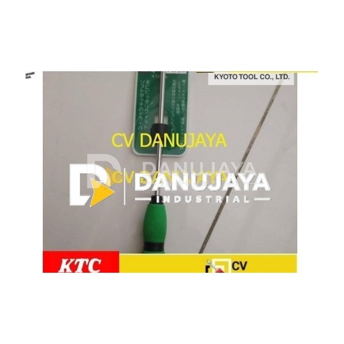 Obeng - KTC Soft Grip Screwdriver Flat Tip D7SM 412 TB56806
