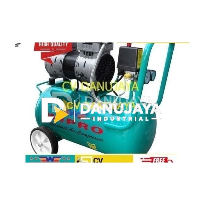 Oilless Callisto 240/250 1 hp 24 liter 750 watt Kompresor Wipro