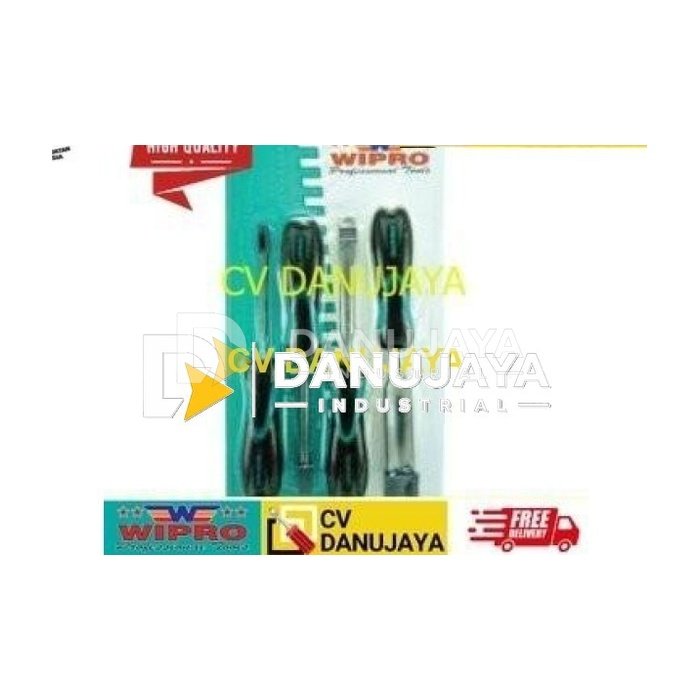 Pahat Kayu Handle Fiber CRV Model U Set 4 Pcs Size 6mm - 18mm WIPRO