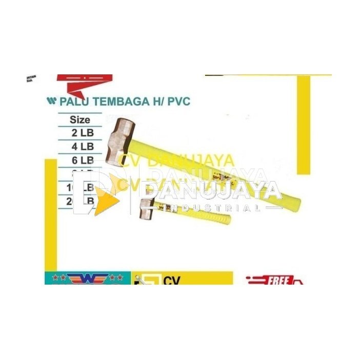 Palu Tembaga Handle Gagang PVC 5kg (10LB) - Wipro