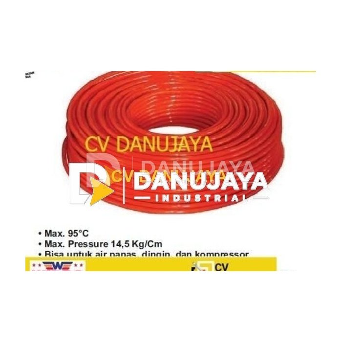 Pipa Karet Water Heater selang air Panas 1/2" x 200M Sailing WIPRO