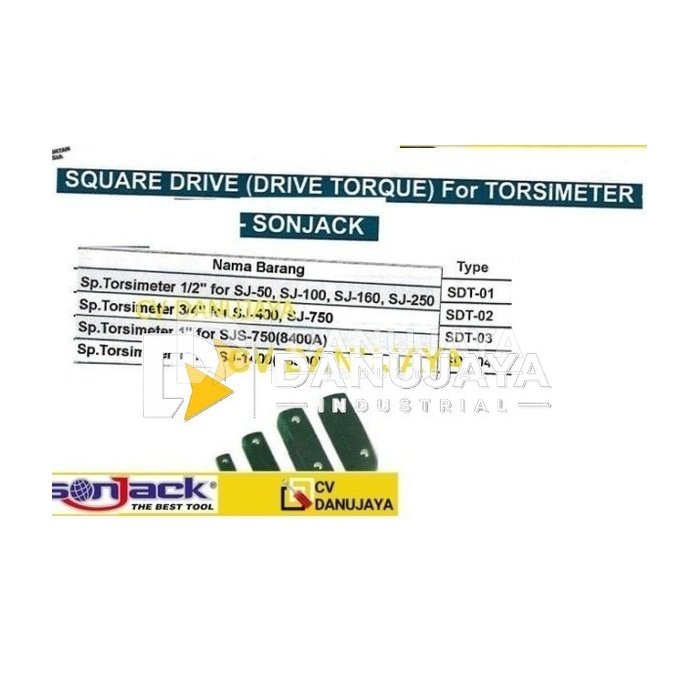 Replacement Square Drive 3/4 Inch Sonjack Torque Wrench Kunci Torsi