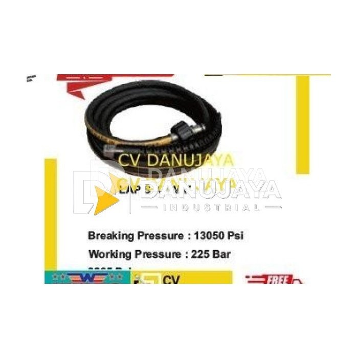 Selang Jet Cleaner Air Cuci Mobil Motor Heavy Duty Size 10 Meter WIPRO