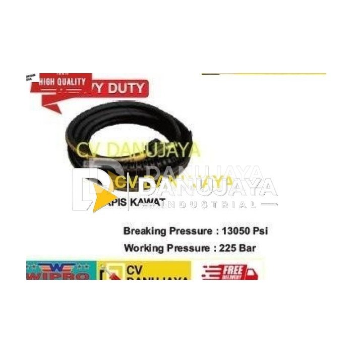 Selang Jet Cleaner Heavy Duty Lapis Kawat Size 5 Meter WIPRO