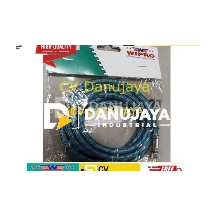 Selang Pen Brush Wipro 1.8m Rubber Nylon Air Brush Hose 180cm 1/8 -1/4