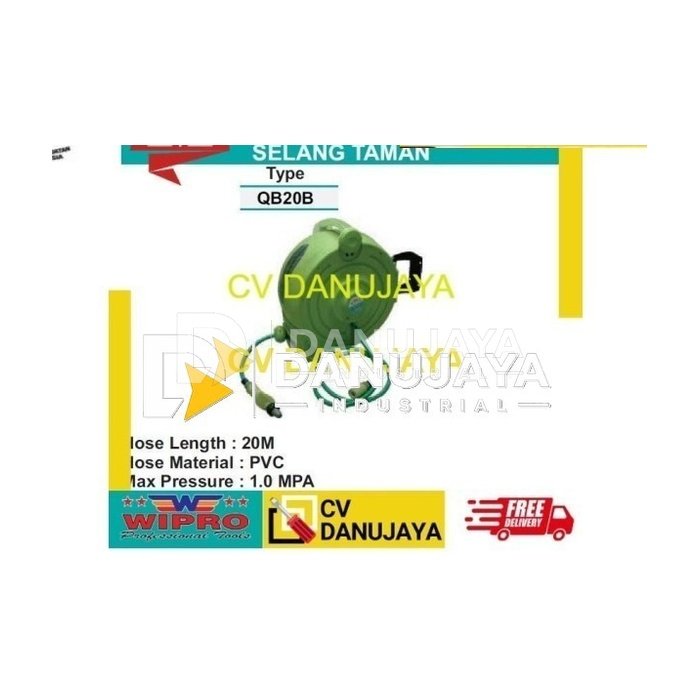 Selang Taman PVC Roll 3/8 x 20mtr Wipro QB20B