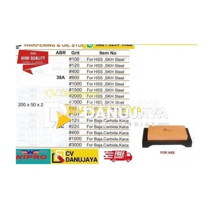 Sharpening and Oil Oli Stone 200x50x25 38A / GC Grit 120- Kinik - GC