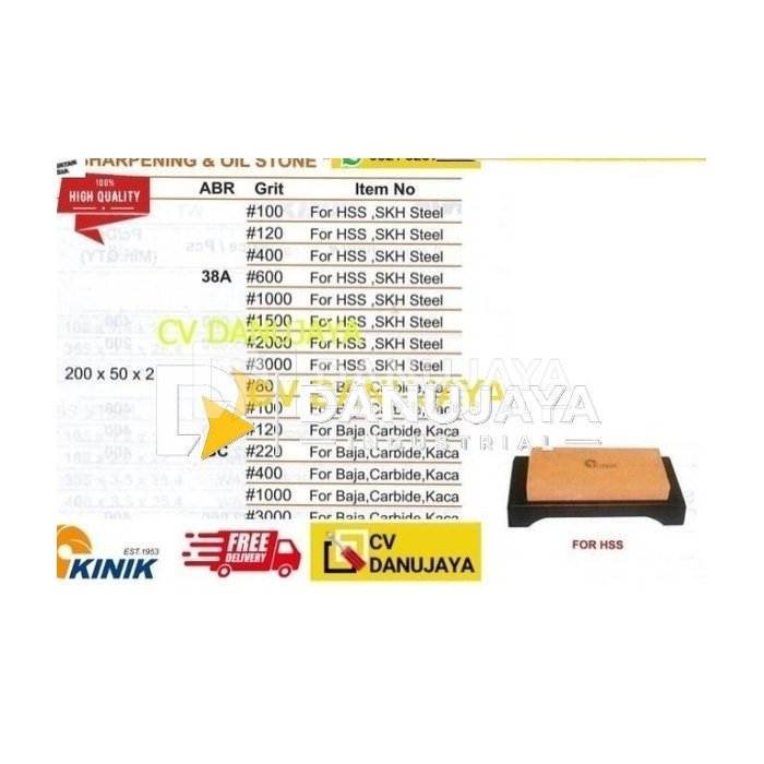 Sharpening Batu Asah Stone Batu Asah 200x50x25 GC Grit 1000 Kinik