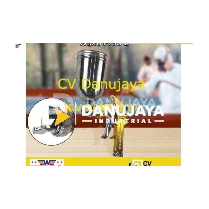 Spray Gun Wipro F75 G Nozzle 1.5mm Tabung Atas 300 cc