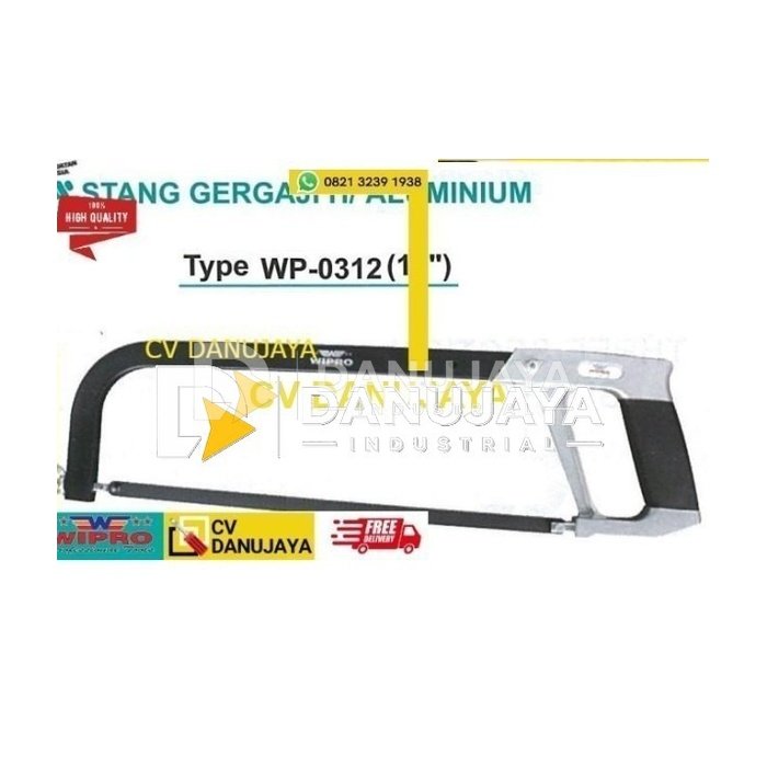 Stang Gergaji Handle Aluminium Size 12 Inch Wipro WP-0312