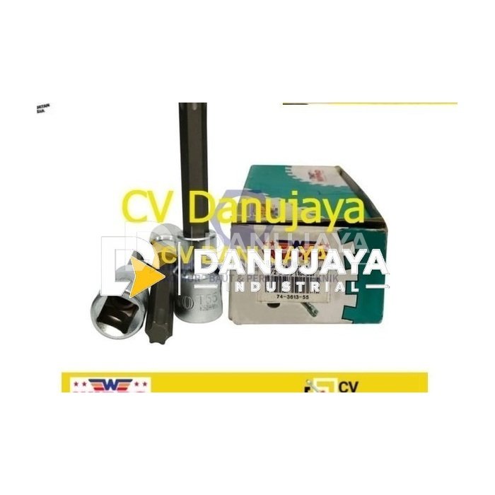 Star Bit Socket Sok bintang 1/2" T55 x 100 L Wipro Kunci L Sock