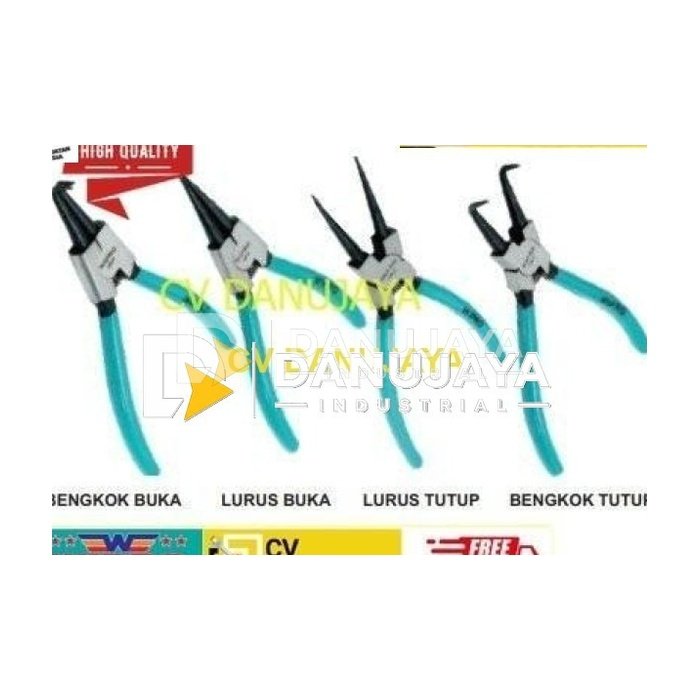 Tang Snap Ring (CRV) Lurus Tutup Size 7 inch WIPRO