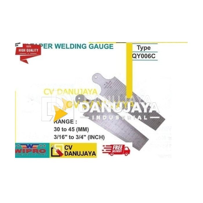 Taper Welding Weld Gauge Alat Ukur Las QY006C - wipro