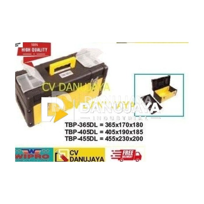 Tool Box Kotak Perkakas Alat Teknik Besi Protector Case Double Lock TBP-365DL WIPRO