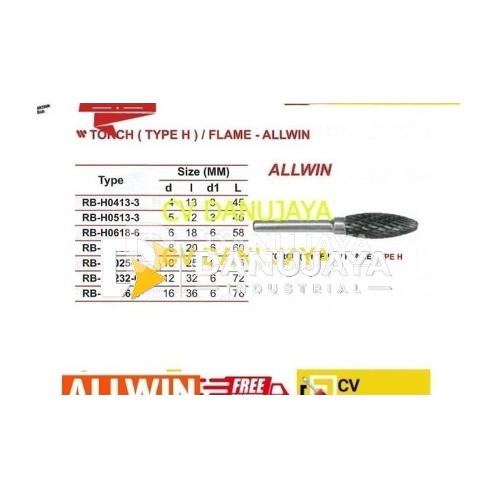 Torch Type H / Flame RB-H0413-3 - Allwin