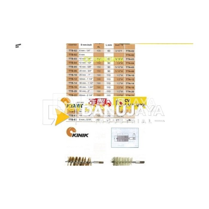 Tube brushes Thread Sikat Pipa 1 1/2 inch 38mm Kinik TTB 14