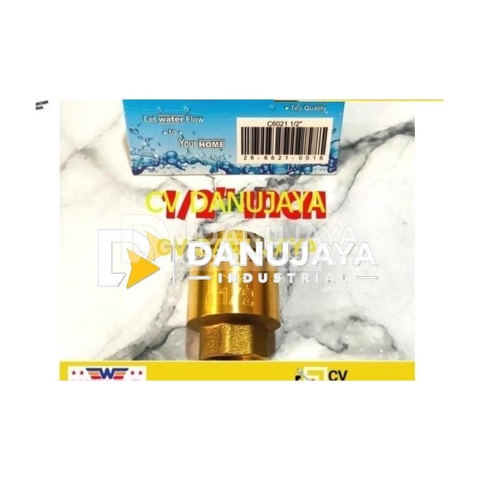 Tusen klep 1/2" Kuningan Spring Lift Check Valve 1/2 inch ONDA-SAILING C6021