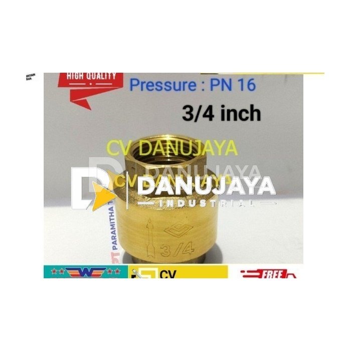 Tusen klep 3/4" spring lift check valve brass kuningan Sailing C6021
