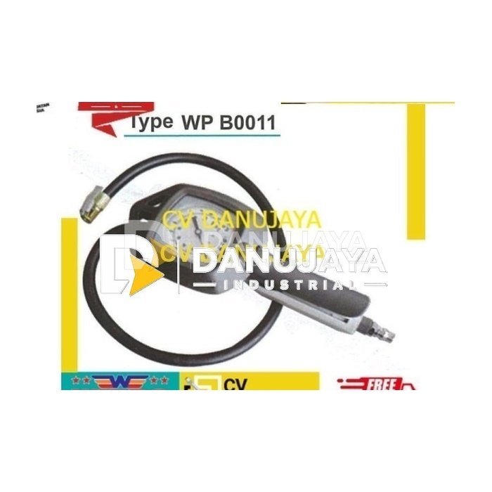 Ukuran Tekanan Angin Pompa Ban 3 Fungsi - Wipro WP B0011