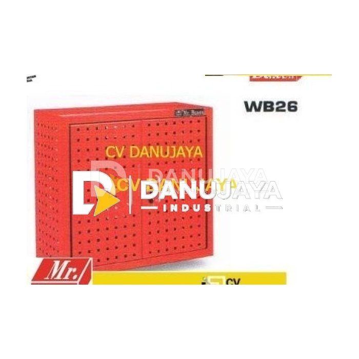 Wall Cabinet With 20 Pcs Hooks Kotak Kabinet Tembok MR Baxes WB26