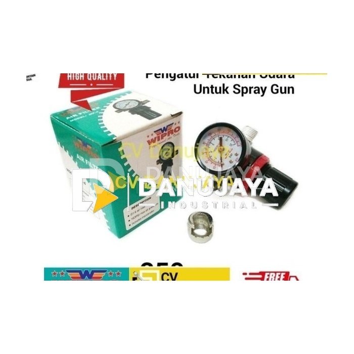 WIPRO 0.25 inch Air Pressure Regulator Spray Gun - Pengatur tekanan an
