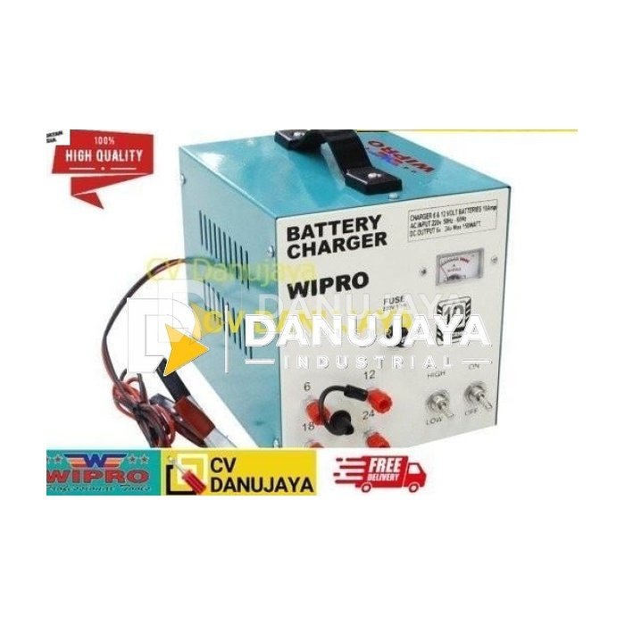 WIPRO BATTERY CHARGER REGULER AHR / ALAT ISI AKI ACCU - WP 10 AHR