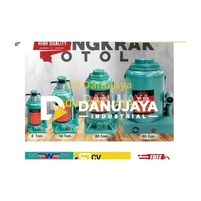 WIPRO Dongkrak Botol Tabung 3 Ton Hydraulic Bottle Jack 3Ton Hidrolis