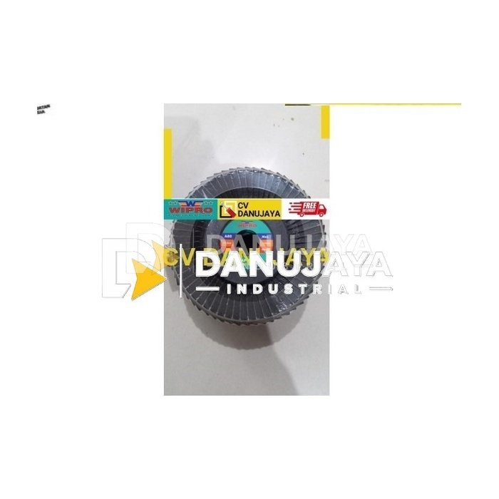 WIPRO FLEXIBLE FLAP DISC 4" A80 FDE-80 Mata gerinda amplas