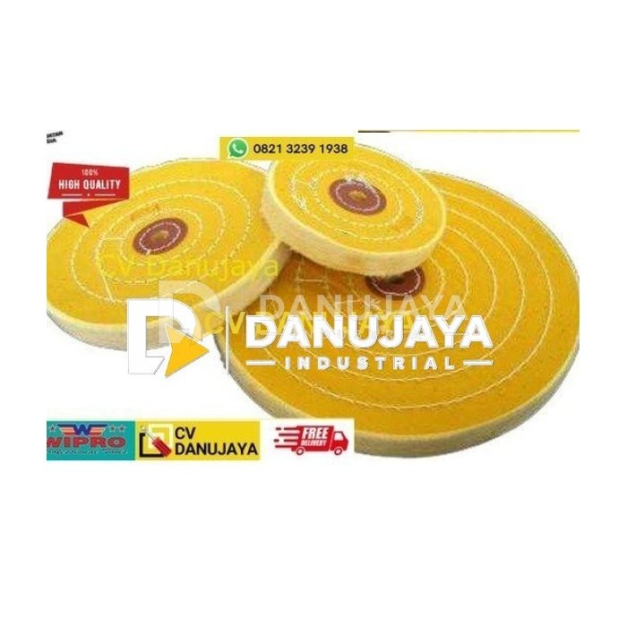Wipro Gerinda Kain Buffing Kuning - 100 X 15 MM