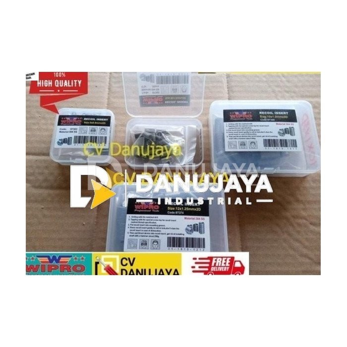 WIPRO Grip Coil M 10 x 1.25 3D Tap Drat Tambah Recoil Insert