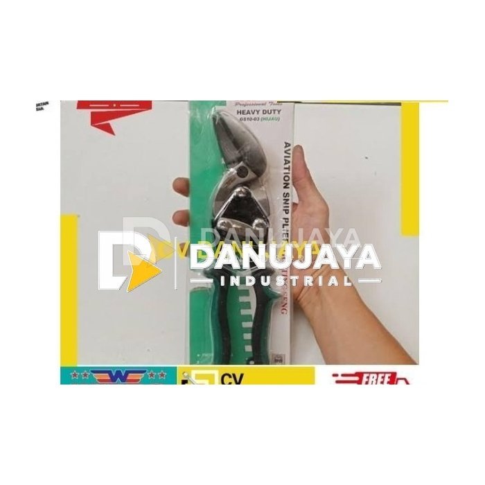 WIPRO | GUNTING SENG 10" Gunting Baja Ringan Gunting Holo Bengkok Kiri