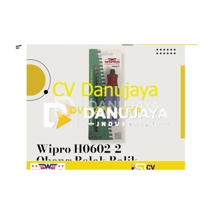 WIPRO H0602-2 Obeng Bolak Balik 6mm gg Transparan