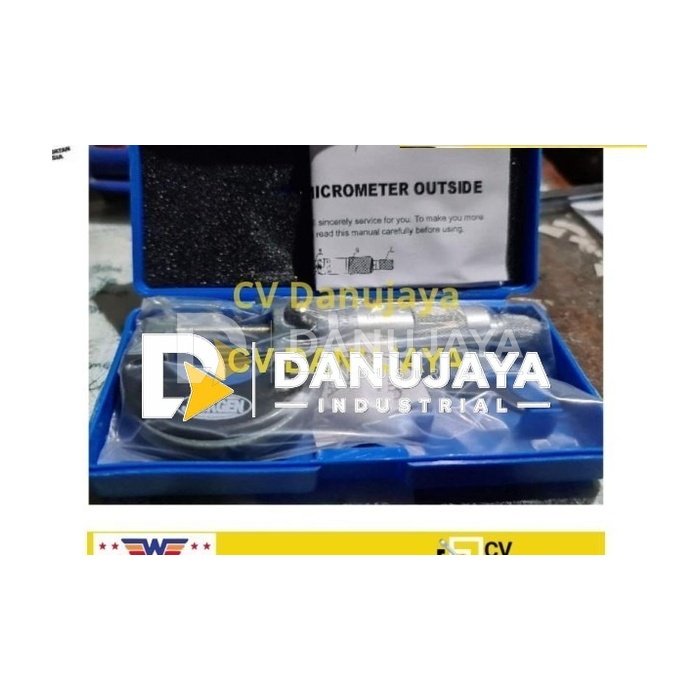 Wipro Jackgen Micrometer Sekrup Outside Luar 25 50 75 100 mm - 0-25mm