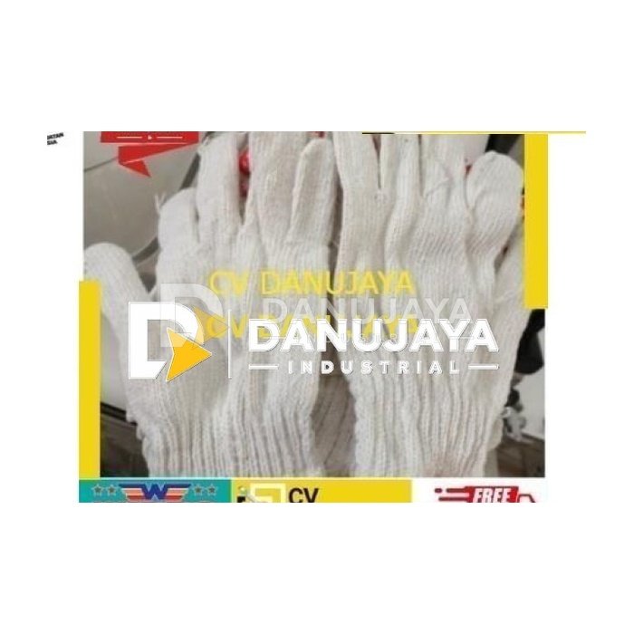 WIPRO KAOS Sarung TANGAN KATUN MERAH 6 BENANG SAFETY GLOVE