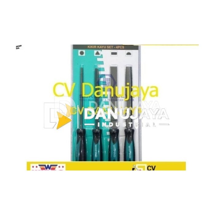 WIPRO KK4-6 (6") Kikir Kayu Set 4 pcs - Patar Kayu Kikir Tukang