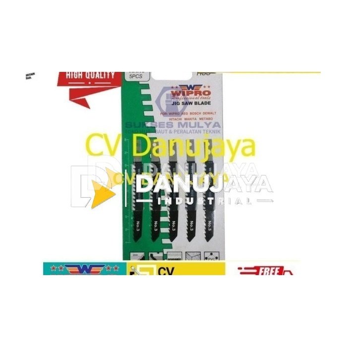 WIPRO Mata Jigsaw Blade Wipro No. 3 / Mata Gergaji Kayu HSS
