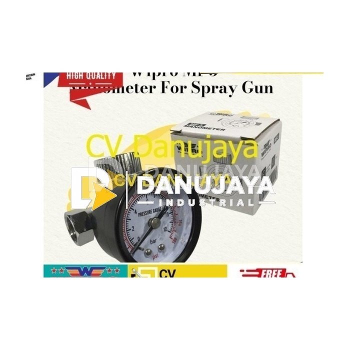 WIPRO MF-5 Manometer Untuk Spray Gun Pressure Guage Air Regulator