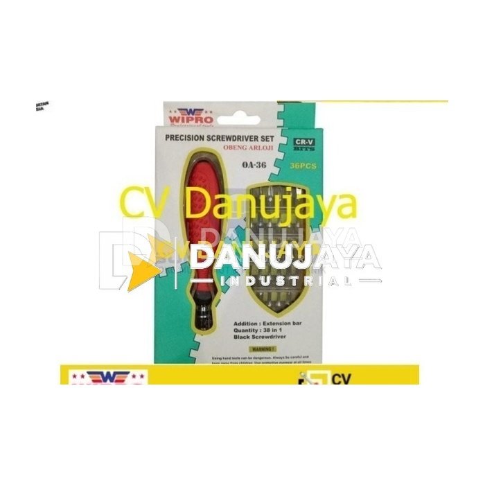 WIPRO OA-36 Obeng Arloji Set 36 Pcs Obeng Jam HP Electronik