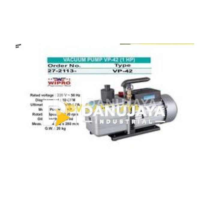 WIPRO POMPA VAKUM - VP-42 (1 HP) | 1.720 RPM