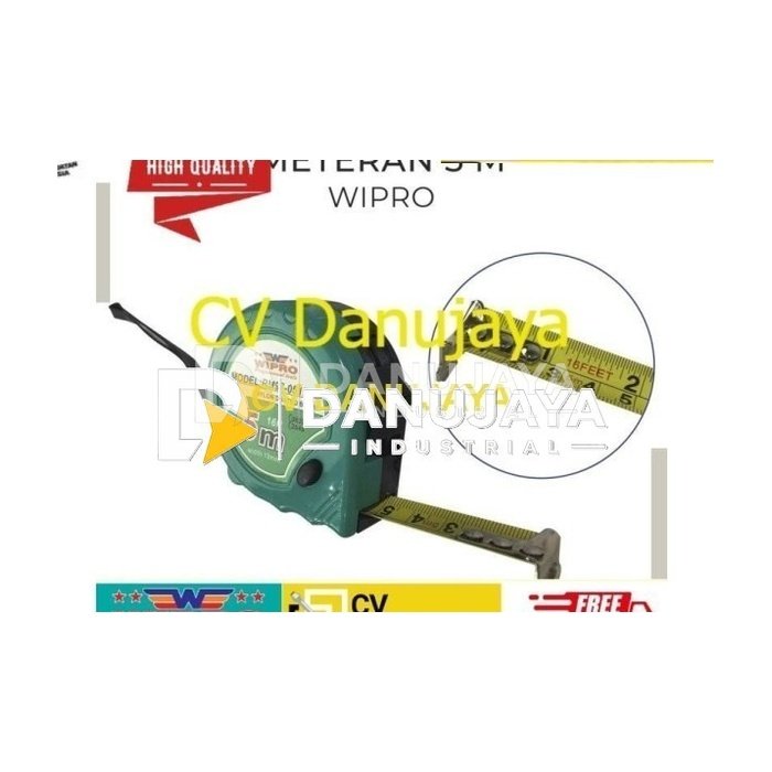 WIPRO RM-97 Meteran 5 Meter Rol Meter Plat Meteran Tukang