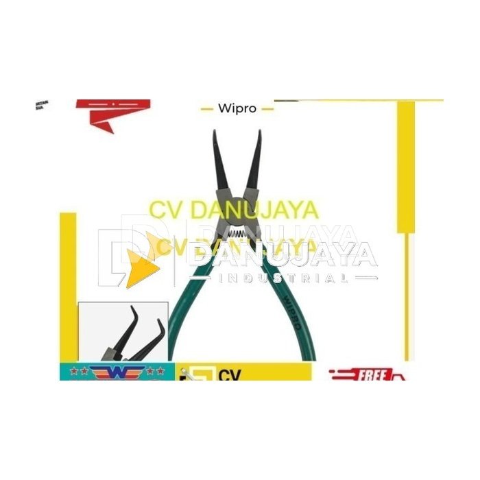 WIPRO Tang Snap RIng Bengkok Buka 7 Inch CRV / Pliers Ringveer