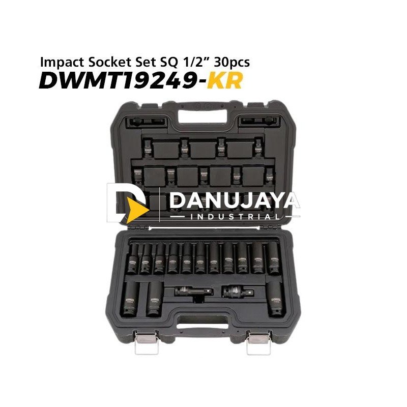 Dewalt Impact Socket Set SQ 1/2" 30pcs DWMT19249-KR