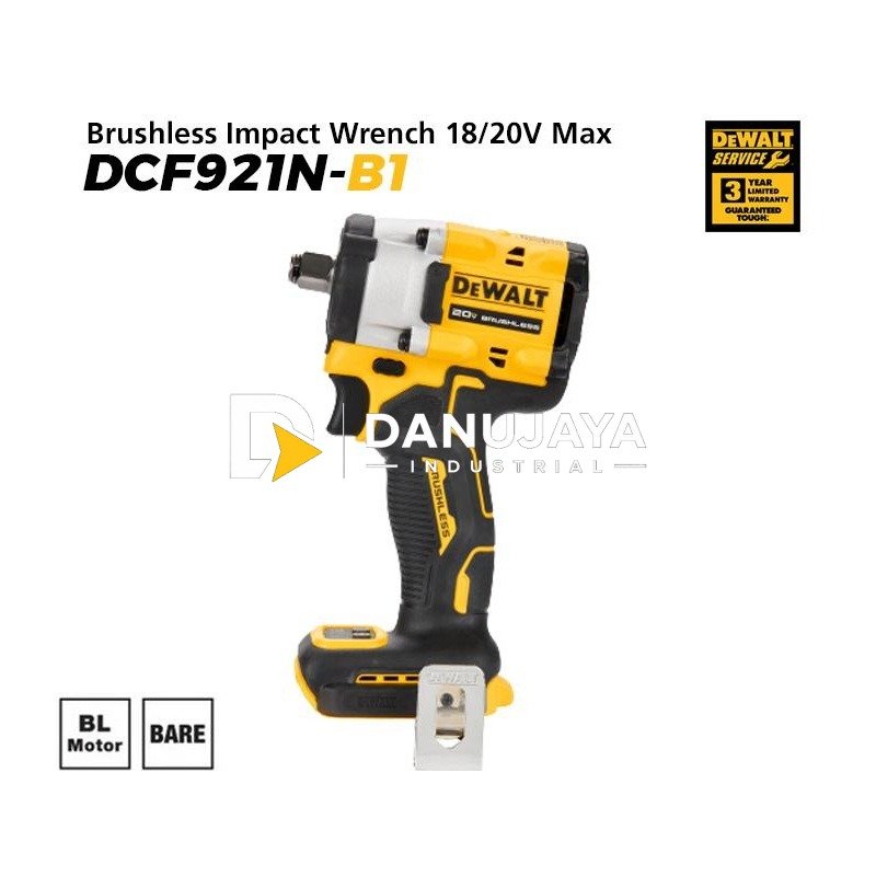 Dewalt Brushless Impact Wrench SQ 1/2" 20V Max DCF921N (Unit Only)