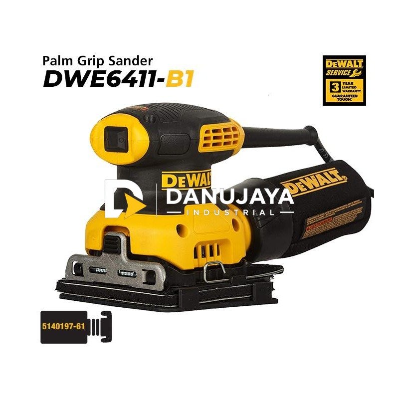 Dewalt Sheet Palm Grip Sander / Mesin Amplas Listrik 230W DWE6411