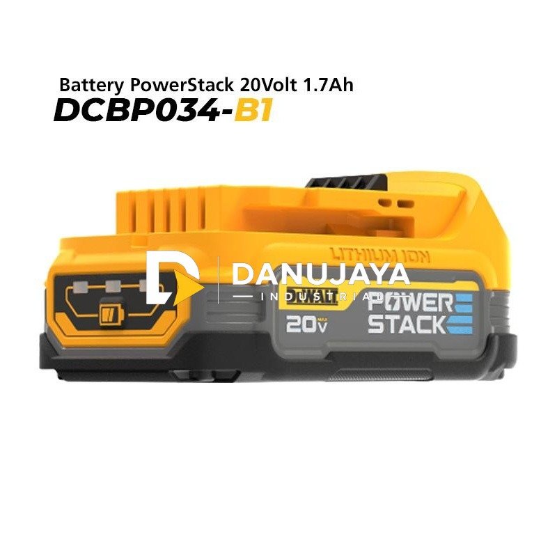 Dewalt Powerstack Battery / Baterai 20V 1.7Ah DCBP034