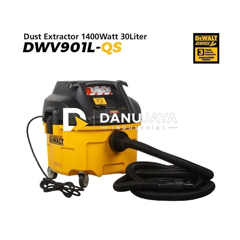 Dewalt Dust Extractor / Vacuum 1400Watt 30Liter DWV901L-QS